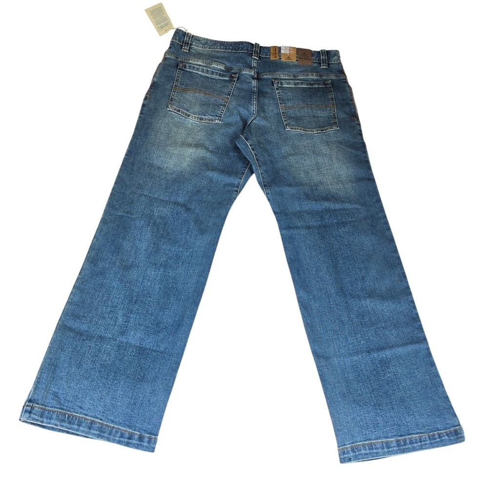 Prana Axiom Jeans Mens 34x30 Antique Stone Wash Organic Stretch Straight Leg NEW - Picture 2 of 11